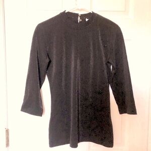 NWT Hugo Boss Black Shimmery Sweater Top Pullover pit to pit 17.5” L fit like M